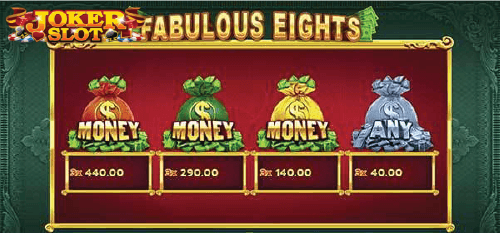 อัตราการจ่ายเกม Fabulous Eights