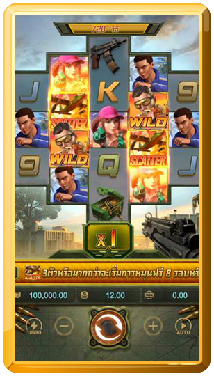 กฎกติกาของเกมสล็อต Battleground Royale สนามรบรอยัล